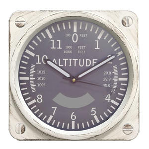 Reloj de Pared de Una Sola Cara con Diseño de Altímetro y Coordinador de Vuelo para Sala de Estar, con Pantalla de Cuarzo - Product Image 5