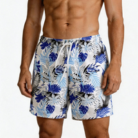 Shorts de bain imprimés intégralement, conception OEM, séchage rapide, extensibles dans 4 directions, taille mi-haute, pour hommes, été, surf, vente en gros