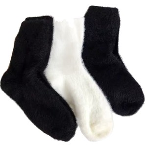 Women Fluffy Thickened Warm Socks Autumn Winter Furry Soft Cotton <b>Blend</b> Thermo Sock for Women - Product Image 4