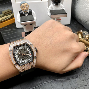 High-end men's diamond-<b>set</b> mechanical <b>watch</b>, tourbillon automatic mechanical <b>watch</b>, customizable 010 - Product Image 2