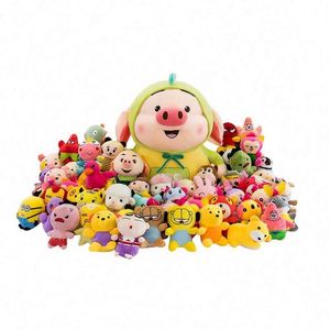 Peluches personnalisées en gros, mignonnes, sur le thème de l'anime, en forme de vache à queue bouclée en spirale, rembourrées en coton PP, anti-stress, idéales comme cadeau - Product Image 1