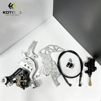 Kit de pédale de frein arrière en aluminium CNC KOTORQ pour Surron Light Bee X, conversion de frein arrière à double étrier, mise à niveau du frein arrière pour E-Moto
