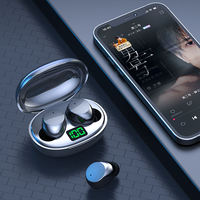 Audífonos Inalámbricos Hishell TWS con Estuche Transparente Impermeable IPX-4, Control Táctil con Huella Dactilar, Sonido HIFI, 15-20 Horas de Duración de la Batería
