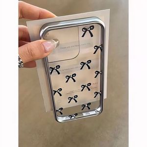 เคสสำหรับ iPhone 16 Pro Max, เคสลายใบมีดชุบไฟฟ้าพร้อมลูกบอลกลมและโบว์, เคสโทรศัพท์กันกระแทกแบบเต็มตัว - Product Image 5