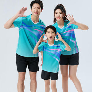 Vêtements de course personnalisés pour adultes et enfants, séchage rapide, respirants et anti-transpiration pour le badminton, le tennis de table et le volley-ball - Product Image 1