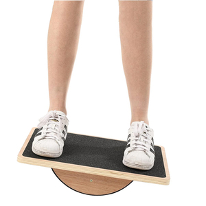 Tavola di Equilibrio Professionale in Legno Ecologico e Durevole per Esercizi <span class=keywords><strong>Gambe</strong></span> e Addominali, Tavola Basculante Antiscivolo per Stare in Piedi - Product Image 6