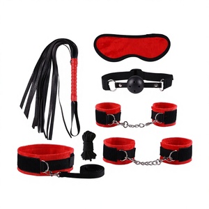 Jouets Alternatifs pour Adultes, Ensemble de Contrainte SM, Sangles Réglables, Bandeau pour les Yeux, Bâillon à Boule, Corde, <span class=keywords><strong>Fouet</strong></span>, Jouet Sexuel, Préféré par <span class=keywords><strong>Amazon</strong></span> FBA - Product Image 1
