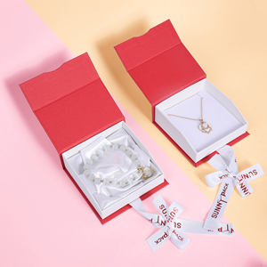 Nắng Gói Nhà Máy Trực Tiếp Tùy Chỉnh Đẹp Hình Dạng Ngôi Nhà Chất Lượng Tốt Bao Bì Hộp Đồ Trang Sức Với Nam Châm Ribbon Bow - Product Image 4