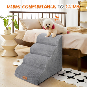 Nobleza 4-Step Pet Dog rampa scale con Lint Roller scala piccoli animali forniture - Product Image 6