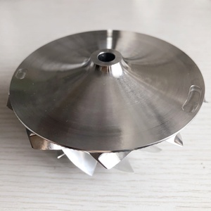 GTA4594 70.30/94.00mm 434335-0017 <span class=keywords><strong>10</strong></span>+0 Lames, Roue de compresseur haute performance usinée en aluminium 2618/<span class=keywords><strong>Billet</strong></span> pour 702335-0001 - Product Image 4