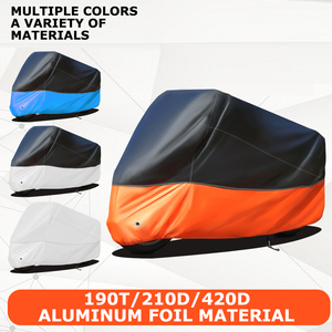 Meilleure vente de couverture de vélo électrique en tissu 190T enduit d'argent imperméable en gros de housses de moto les plus vendues transfrontalières - Product Image 2