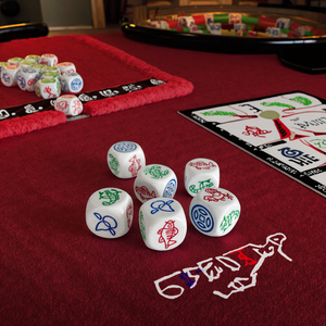 Acrylic Casino Shaker máy với tùy chỉnh khắc 16mm cá tôm cua trò chơi xúc xắc Tay Chạm Khắc - Product Image 1