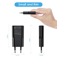 Cargador Rápido GaN Mini de 30W, Ultraligero y Ultrafino, con Puertos USB-C y Tipo-C, PD 3.0, Enchufe Europeo, para Todos los Dispositivos