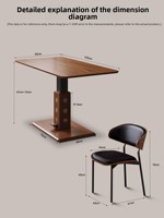 Table basse pour petit appartement, table à thé réglable en bois de noyer noir, table à manger de style mi-siècle, bureau, style moderne