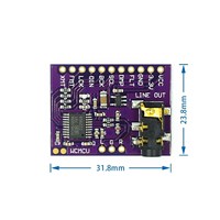 Antarmuka I2S PCM5102A Dekoder DAC GY-PCM5102 Modul Pemutar I2S Papan Format PHAT Papan Audio Digital PCM5102