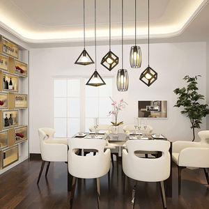 Luces colgantes de Metal y hierro de estilo Retro Industrial, jaula colgante de cabeza de ingle, lámpara led moderna, luz colgante Vintage - Product Image 5