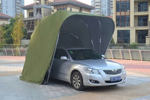 <span class=keywords><strong>Abri</strong></span> de <span class=keywords><strong>voiture</strong></span> pliable en acier moderne et durable, <span class=keywords><strong>abri</strong></span> portable toutes saisons, auvent de garage, protection contre le soleil et la pluie, installation facile pour l'extérieur - Product Image 2