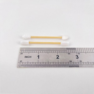 <span class=keywords><strong>Coton</strong></span>-tiges réutilisables en silicone écologiques avec étui magnétique en bambou, lavables, pour le nettoyage des oreilles et le maquillage, ensemble de voyage portable - Product Image 6