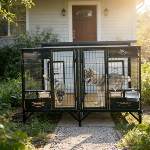 Refugio <span class=keywords><strong>para</strong></span> Mascotas de Raza Plana <span class=keywords><strong>para</strong></span> Exteriores - Puerta Extra Ancha <span class=keywords><strong>para</strong></span> <span class=keywords><strong>Pug</strong></span> y Bulldog - Product Image 5