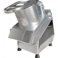 RVS professionele groente- en fruit snijmachine voor aardappel, wortel, komkommer, wortelschijfjes en -stengels.