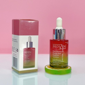 Eco Friendly 30ml Round Cosmetic Packaging Colored Empty Face Eye Oil Dropper Bottle Matte Glass Serum Bottle With Dropper Cap - Product Image 4