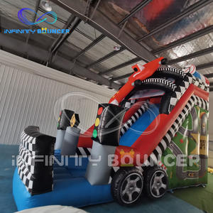 Infinity Party Rental Equipment Car Slide Inflable Dry Slide Race Car Slides para Party Rental - Product Image 3