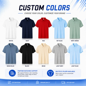 Logo personnalisé, denim solide avec 13% de spandex, performance pour chemise homme, extensible dans 4 directions, respirant, uniforme d'équipe de golf, vente en gros, tailles S-4XL, blanc - Product Image 3