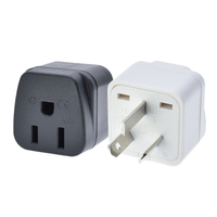 Adaptateur de voyage universel pour prises américaines (USA) vers prises européennes (UE), britanniques (UK), australiennes (AU), italiennes (IT), brésiliennes (BR) et suisses (CH), avec mise à la terre sécurisée pour téléphones portables/ordinateurs portables