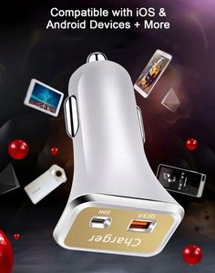 อุปกรณ์ชาร์จความเร็วสูงสำหรับสมาร์ทโฟนที่ชาร์จในรถยนต์แบบ USB 38W แบบคู่ - Product Image 2