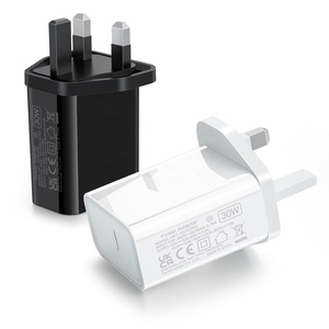 Pd30w Loại-C nhanh chóng sạc tường sạc PPS bền điện thoại di động sạc Power Adapter chúng tôi/UK/KR/EU/JP cắm cho Android IOS - Product Image 2