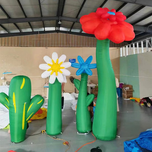 פרח מתנפח ראטן פרח מוזר צבעוני ומדהים מודל עבור אזור נוף קישוט חיצוני אזור נוף - Product Image 5