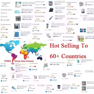 Wipex nhiệm vụ nặng nề không dệt công nghiệp lau đánh bóng Lint miễn phí dùng một lần 70% cellulose 30% PP phòng sạch khăn lau CuộN - Product Image 6