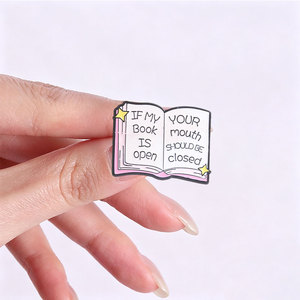 Ensemble de broches en émail pour les amoureux des livres, avec des citations de lecture sarcastiques, pour la décoration de sac à dos - Product Image 2