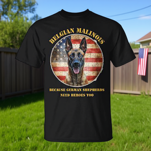 T-shirt Malinois belga con design della bandiera americana, regalo per amanti dei cani, abbigliamento per uomo e donna - Product Image 3