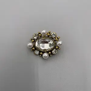 SJ-PBT0086 SHANGJIN-Botones de perlas para ropa, botones de moda elegantes, venta al por mayor