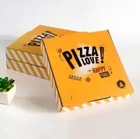Boîte à Pizza personnalisée en ondulations, 12 pièces, boîtes à Pizza, bon marché, avec Logo personnalisé, vente en gros