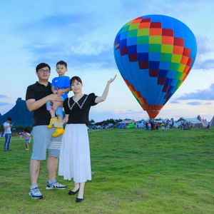 AX-8 유인 열기구 5M PVC 인플레이터블 볼 LED 램프 블로워 디지털 프린팅 모델 인플레이터블 하우스 해상 운송 - Product Image 2