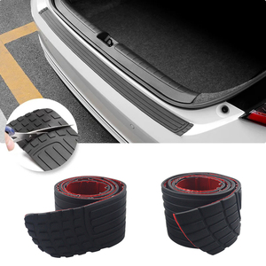 Car Rear Bumper PVC Trunk Door Sill Decoration Anti Kick Scratch Decorative <b>Strip</b> Can Be Cut - Product Image 1