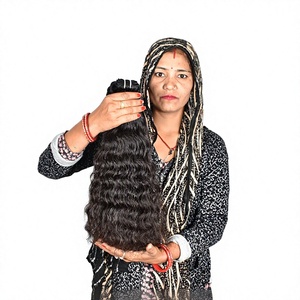 Extensiones de Cabello Humano Remy Indio Virgen Natural Ondulado Suelto Profundo 100% al por Mayor Sin Procesar de Proveedor - Product Image 1