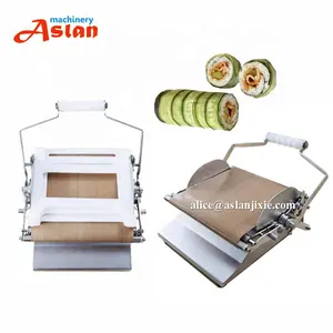 Máquina rebanadora para hacer rollos de sushi para llevar/máquina cortadora manual redonda de algas para sushi