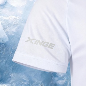 Camiseta Deportiva Unisex de Estilo Americano, Transpirable, de Spandex, para Verano 2026, con Logotipo Personalizado, Corte Cuadrado - Product Image 3