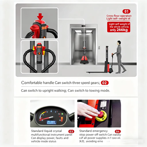 Apilador Eléctrico de Paletas de Entrega Rápida, Transpaleta Semiautomática, Elevador de Paletas para Almacén, 1.5 Toneladas - Product Image 6