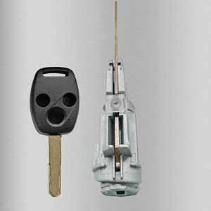 Honda Ignition <b>Lock</b> Cylinder BT022D2 1 <b>Key</b> Light Grey Zinc Alloy Car <b>Lock</b> For CRV Accord Fit Civic Odyssey - Product Image 4