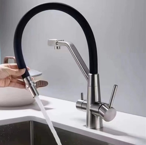 Grifos de Cocina Modernos con Filtro de Agua de 3 Vías, Grifo Mezclador de Latón, Grifos de Fregadero de Cocina con Resorte - Product Image 6