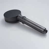 Pommeau de Douche Écologique Haute Pression Effet Pluie 3 Modes de Jet Réglables Économie d'Eau Filtre Pierres Minérales Chrome Appartement