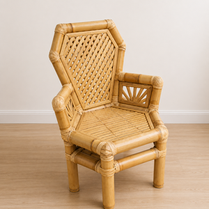 Bamboo Velvet Green High Wing Back Arm Chair Chaise Lounge Leisure Chair Convertible Modern Living Room Bedroom - Product Image 1