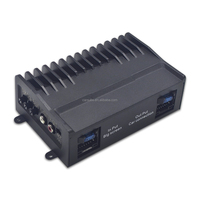 Amplificateur de navigation Android 4 canaux 50W pour voiture avec DSP, écran large, amélioration des basses, amplificateur radio de voiture classe AB
