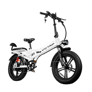 Bicicleta Eléctrica Plegable Victrip R5 en Oferta, Bicicleta Eléctrica de Dos Plazas con Neumáticos Anchos y Gran Autonomía - Product Image 5