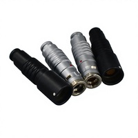 Connecteur circulaire étanche PHG-1K à verrouillage automatique Push-Pull, compatible LEMO, avec gaine de protection