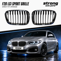 Calandre noire F20 LCI gauche et droite (paire) OE 51137371685 51137371686 de remplacement pour BMW Série 1